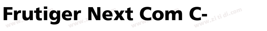 Frutiger Next Com C字体转换